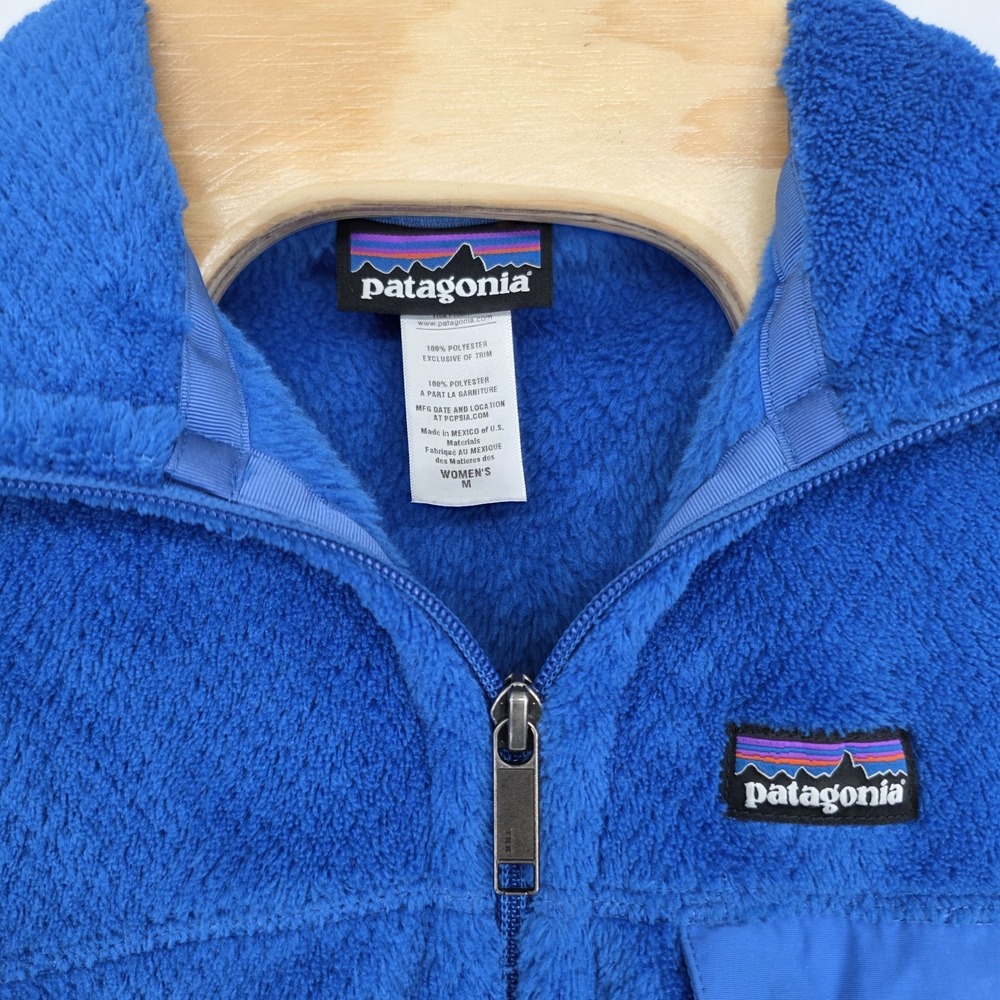 Patagonia Vest Jacket Womens Medium Blue Full Zip Fleece Vented Pockets Outdoors - Picture 7 of 7